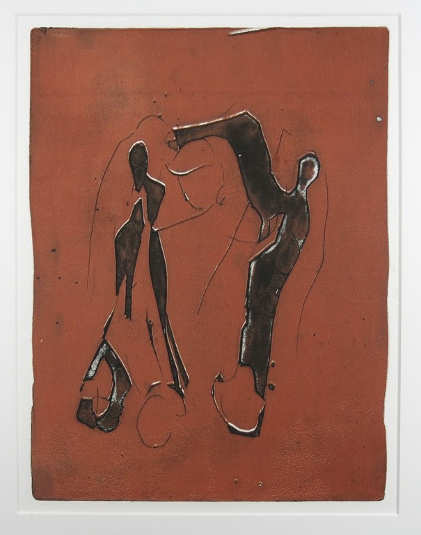 Onbekende kunstenaar: Ets, Twee Figuren kopen? Bied vanaf 1!