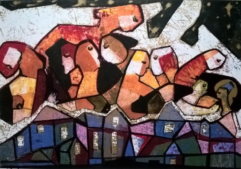 Theo Mackaay - gesigneerde kleuren zeefdruk verkocht voor € 195!