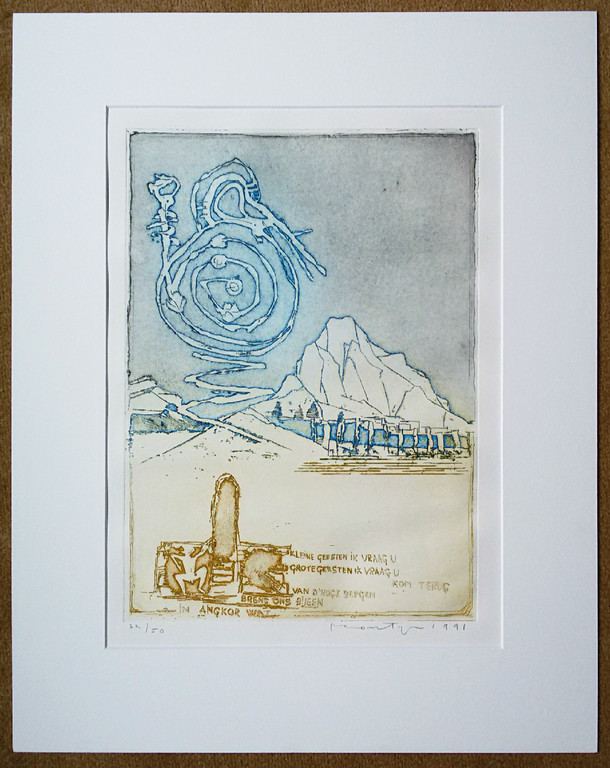 Jan Montyn - Ontmoeting in de toekomst, aquatint ets kopen? Bied vanaf 125!
