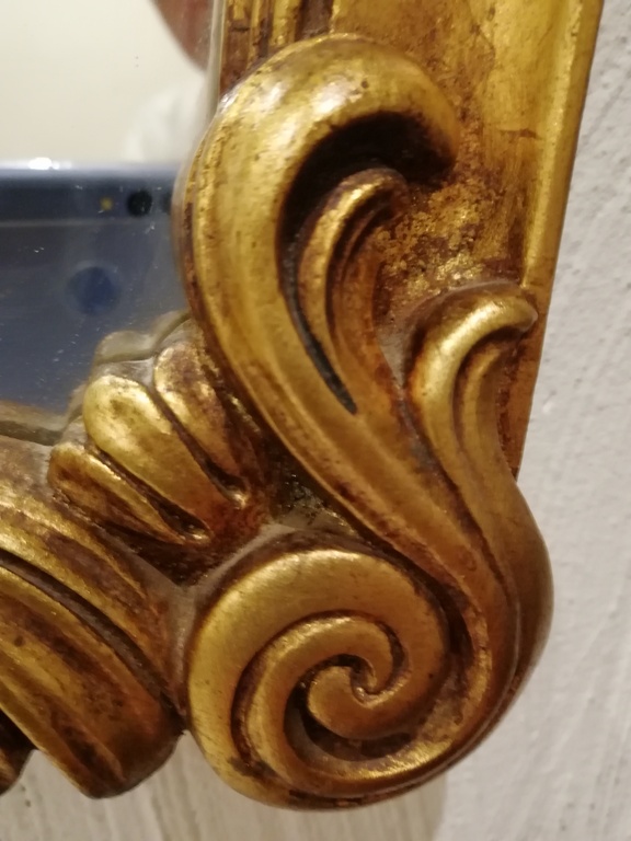 prachtige gesculpteerde en gebronzeerde spiegel - periode 1960 kopen? Bied vanaf 50!