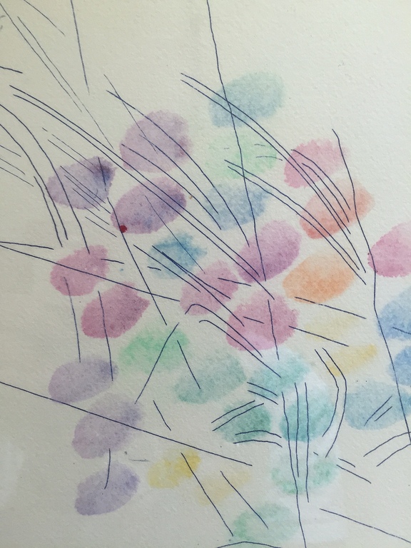 Jaap Hillenius : aquarel en ets : "Kleur en vorm "  kopen? Bied vanaf 110!