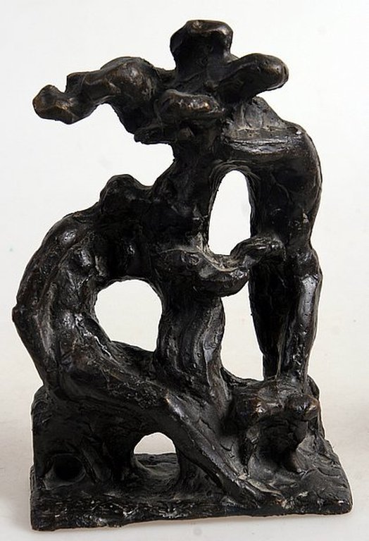 Gabriel Sterk, Bronzen beeld, Adam and Eve verkocht voor € 250!