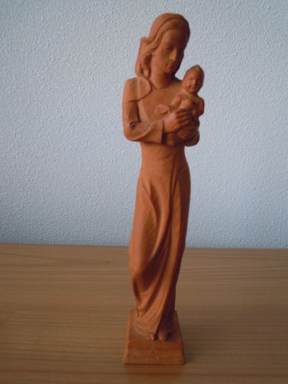 MARIA MET KIND beeld van Gerard Linssen Venlo - 25 cm hoog.  kopen? Bied vanaf 8!