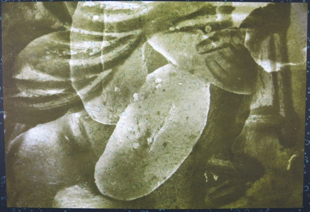 Titus Nolte: Zeefdruk, Zonder titel (groen) -Ingelijst kopen? Bied vanaf 1!