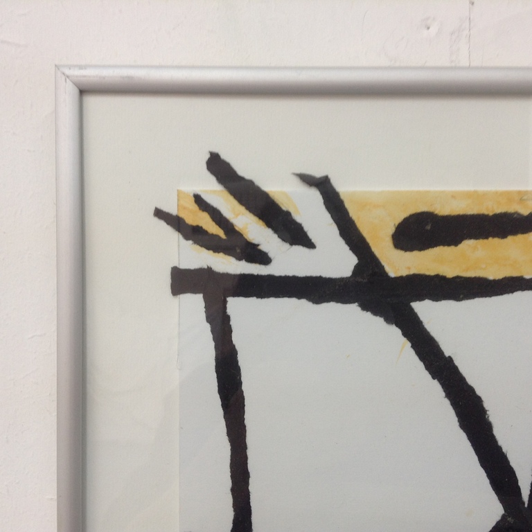 Marlies Lebesque, mbuti 007 lijncollage en acryl  kopen? Bied vanaf 60!