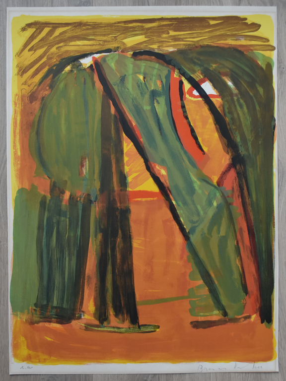 Bram Van Velde # FOREST, mp61 # litho, 1970, gesigneerd/genummerd, nm+ kopen? Bied vanaf 200!