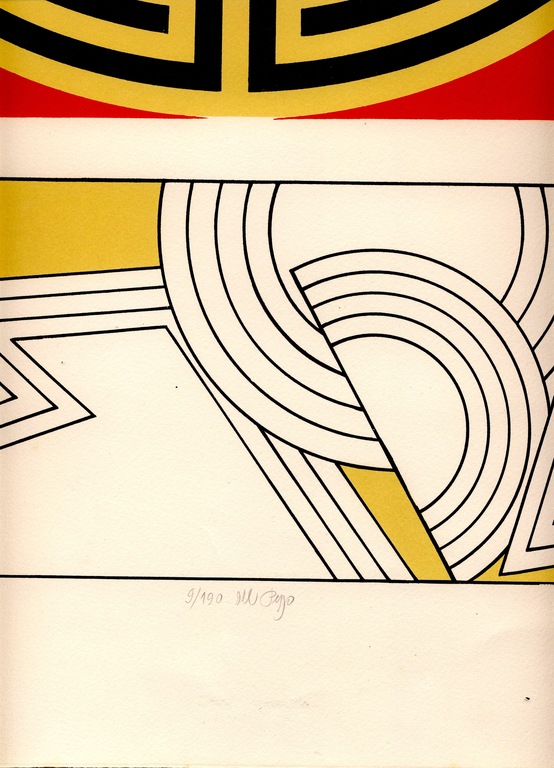 Lucio del Pezzo: "Laborintus" - kleurenlitho op papier kopen? Bied vanaf 40!