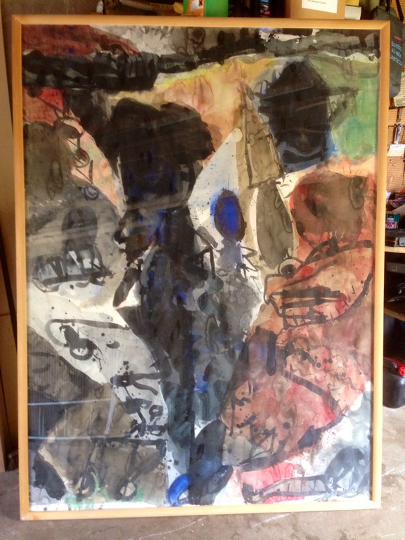 Jurjen de haan , gemengde techniek titel: teddy verkocht voor € 135!