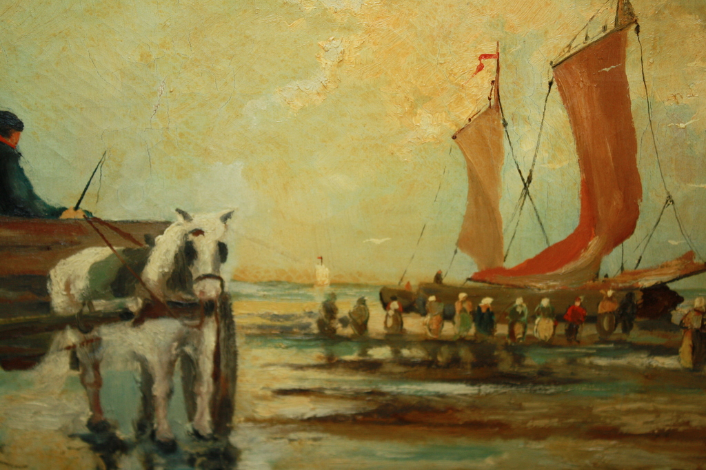 BOMSCHUIT EN VISSERSVROUWEN OP STRAND kopen? Bied vanaf 1!