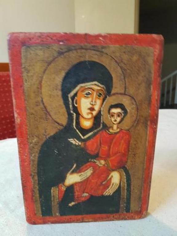 Icona Votiva-Madonna met Jesus-eind 800 kopen? Bied vanaf 10!