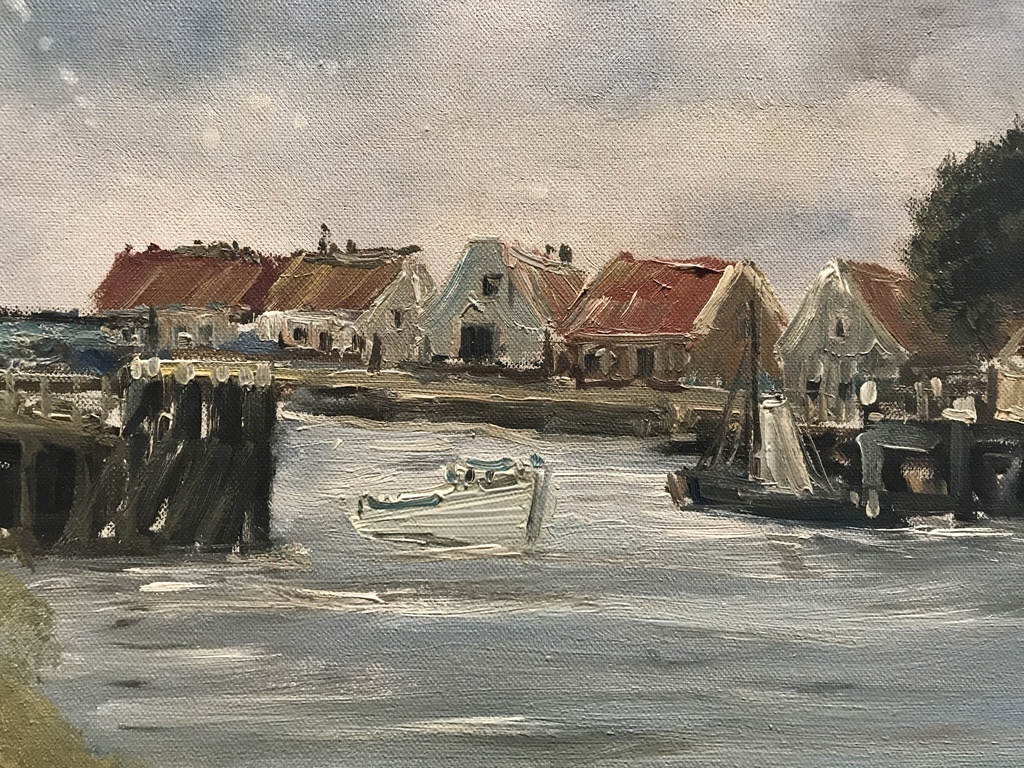 Jan Kelderman( 1914 - 1990 ) - Olieverf op doek- Tussen Alkmaar & Den Helder kopen? Bied vanaf 65!