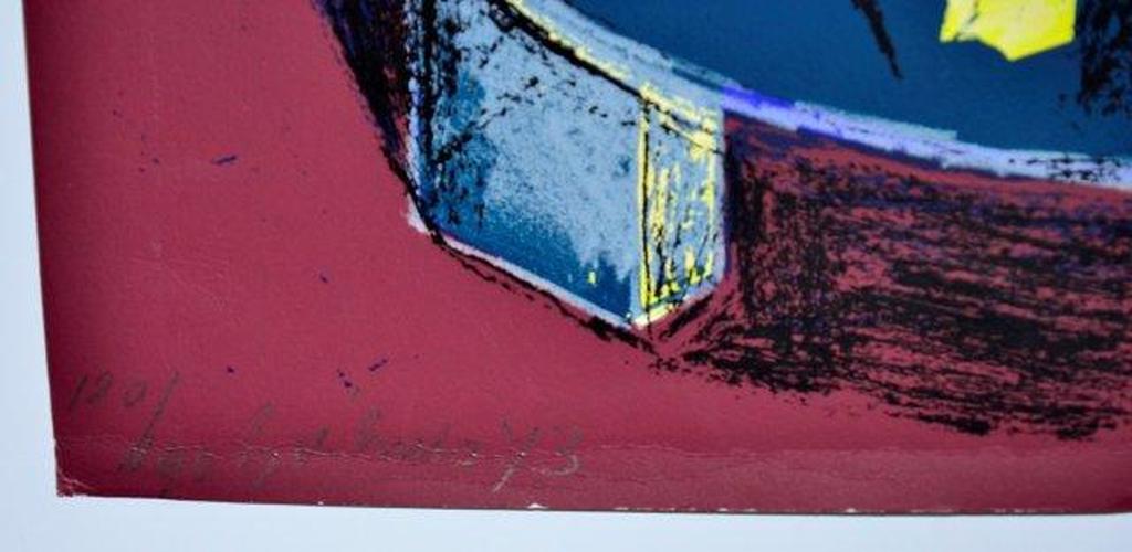 Jan Sierhuis: Litho, Stilleven met tafel, 1973 kopen? Bied vanaf 1!