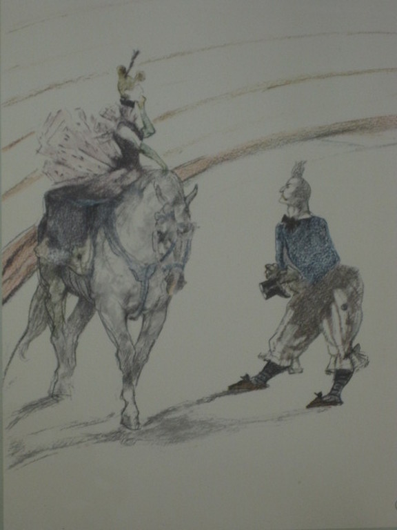 Henri Toulouse Lautrec 1864-1901 gelimit. litho "au Cirque" 1948 EditArt Paris verkocht voor € 43!