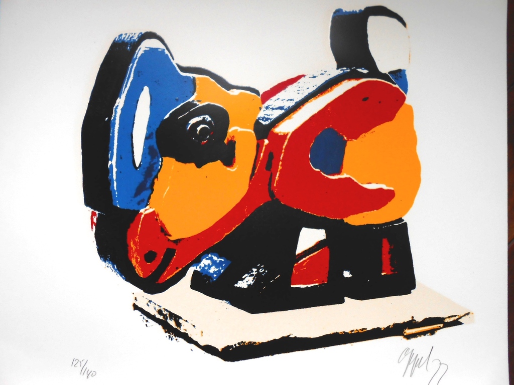 Karel Appel, de Kip uit 1977. Oplage 140 Stuks. kopen? Bied vanaf 675!