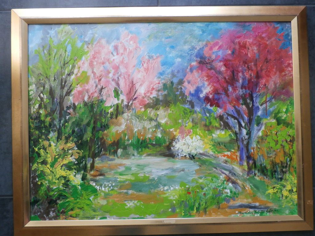 Mariska Hofman-Gaspar - Mariska Gaspar-Hofman - Olieverf op doek: Lentebos kopen? Bied vanaf 100!