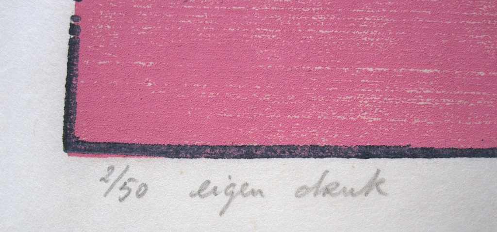 Werner Moonen: Houtsnede, ''Zonder Titel'' kopen? Bied vanaf 15!