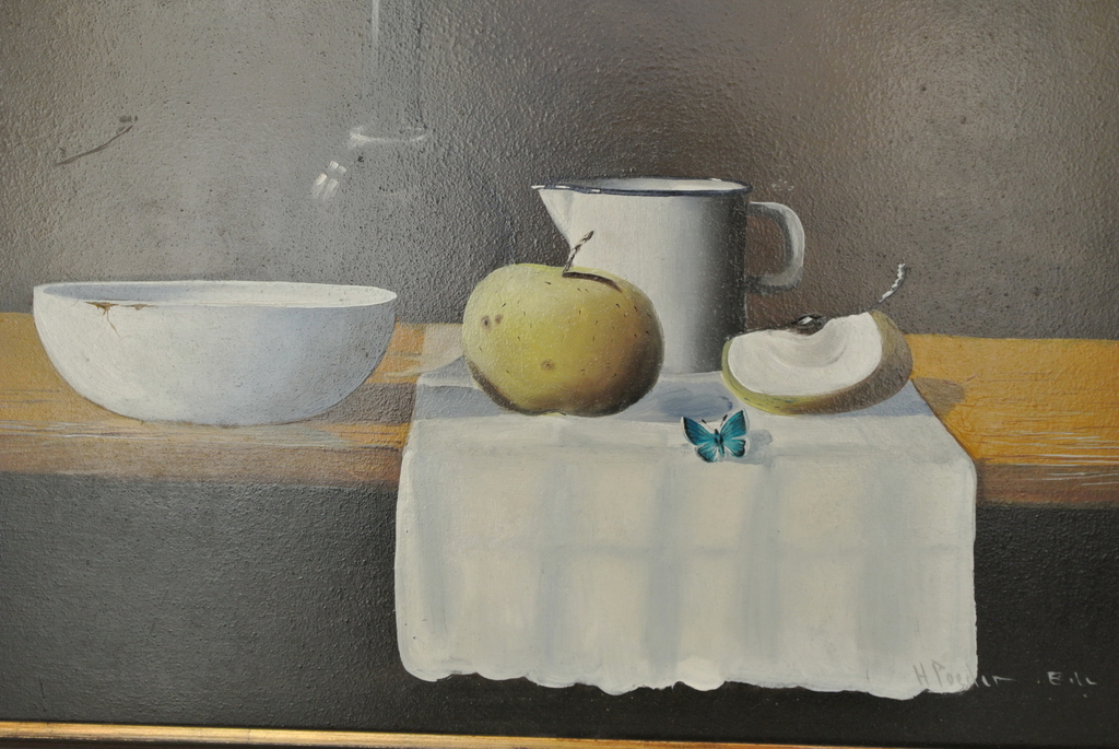 Henk Poeder, Stilleven, Olieverf op paneel. kopen? Bied vanaf 150!