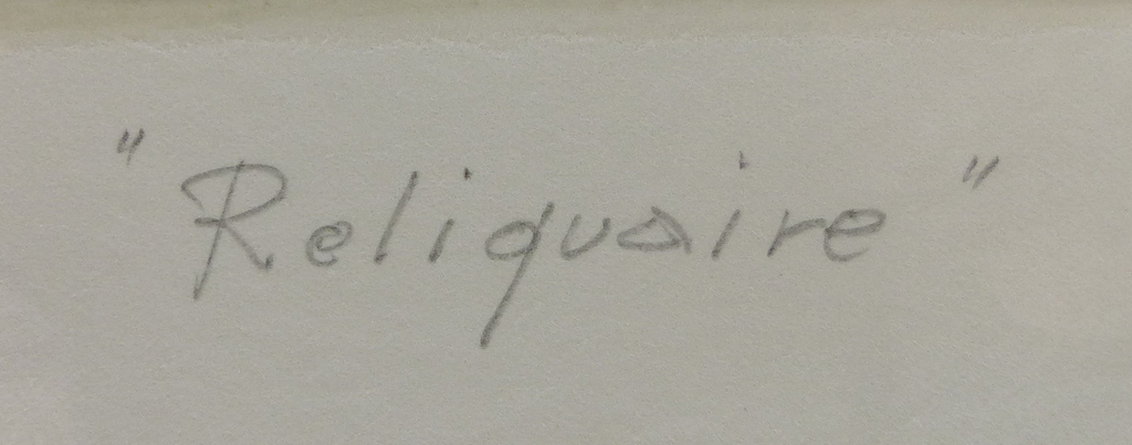René Mels (1909-1977), carborundum-ets, ''Réliquaire kopen? Bied vanaf 30!