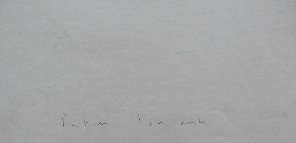 Peter Schenk - krijttekening: abstracte compositie - 1988 kopen? Bied vanaf 110!