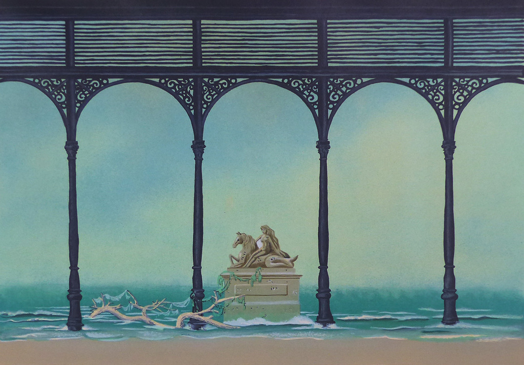 Gaston Bogaert (1918-2008), kleurenlitho, ''L'eau''. kopen? Bied vanaf 25!