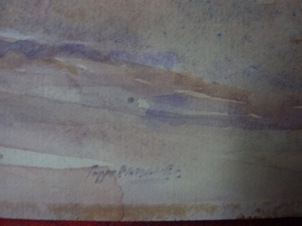 POPPE DAMAVE aquarel "Afgraving bij Hilversum" kopen? Bied vanaf 30!