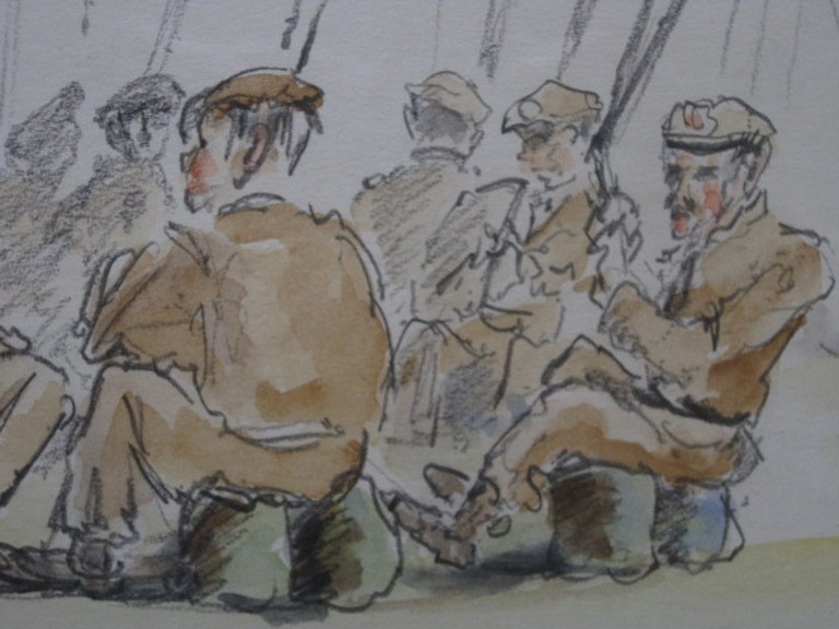 oude pasteltekening "Balonrace 's Hertogenbosch 8 mei 1955"onduidelijk gesigneer kopen? Bied vanaf 1!