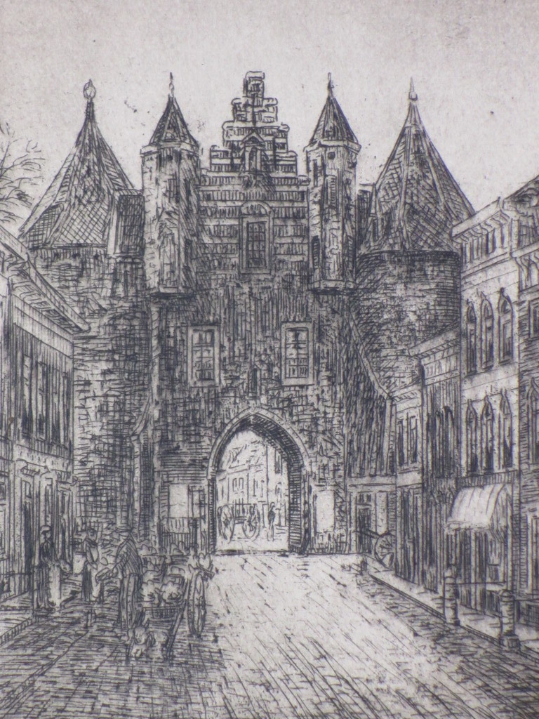 Eugene Rensburg, Lieve Vrouwestraat Bergen op Zoom, Ets kopen? Bied vanaf 1!