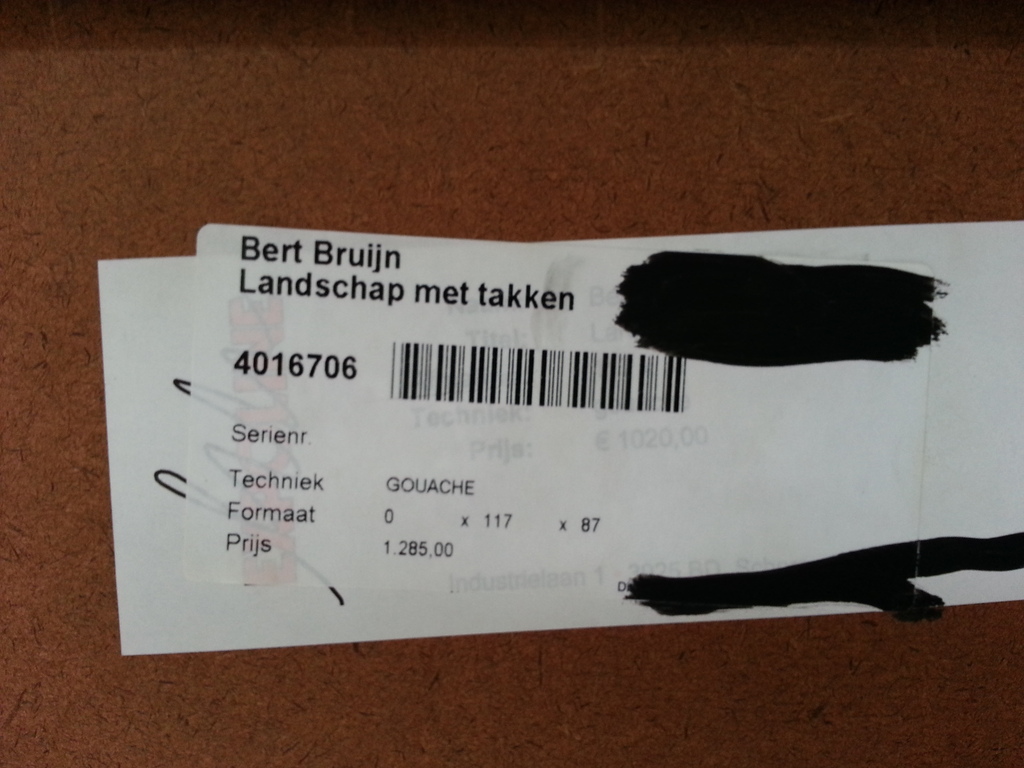 Prachtig werk van Bert Bruijn: Gouache (groot), gesigneerd '96. kopen? Bied vanaf 95!