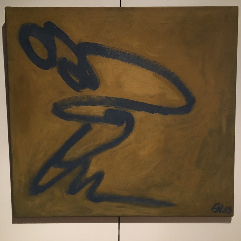 "Eitempera op doek" onbekende kunstenaar, galeriewaarde ca. 1500,-- verkocht voor € 95!