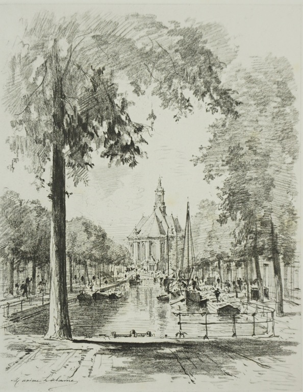 Maxime Lalanne - heliogravure - La Haye, la Nieuwe Kerk - 1881 kopen? Bied vanaf 25!
