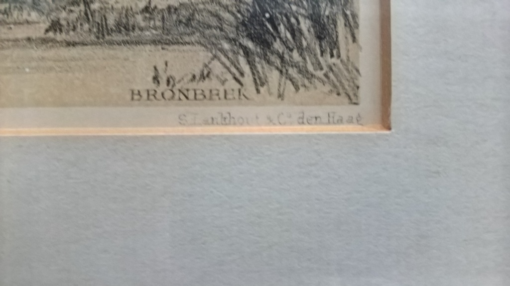 P A Schipperus, litho, bronbeek/stenen tafel/rhedense veer kopen? Bied vanaf 15!