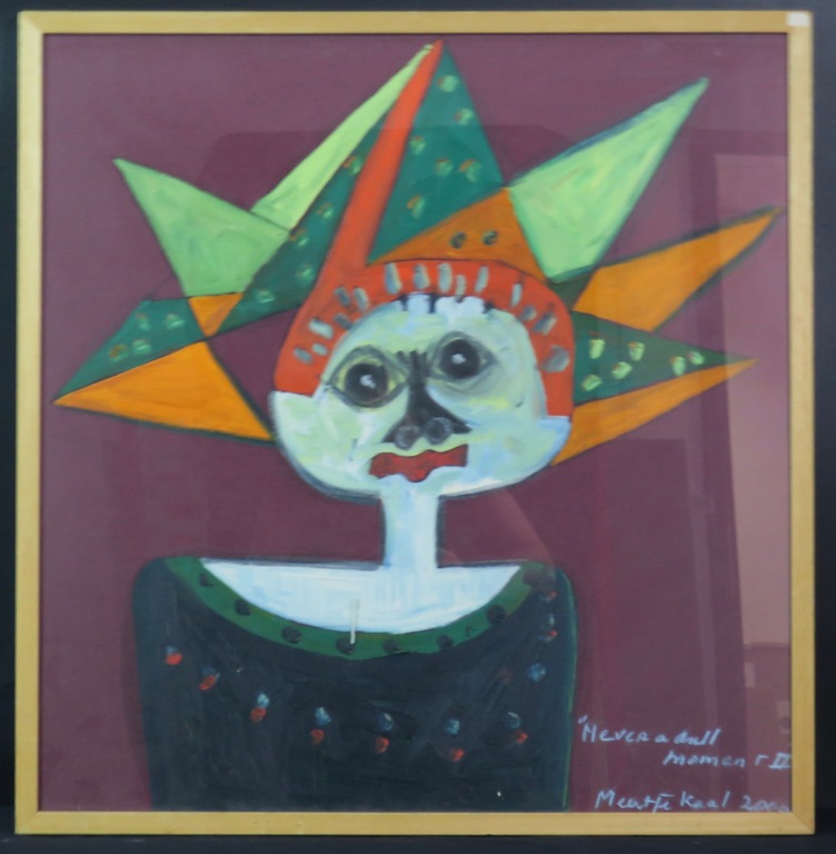 Meertje Kaal: Acryl op papier, Never a dull moment II - Ingelijst kopen? Bied vanaf 150!