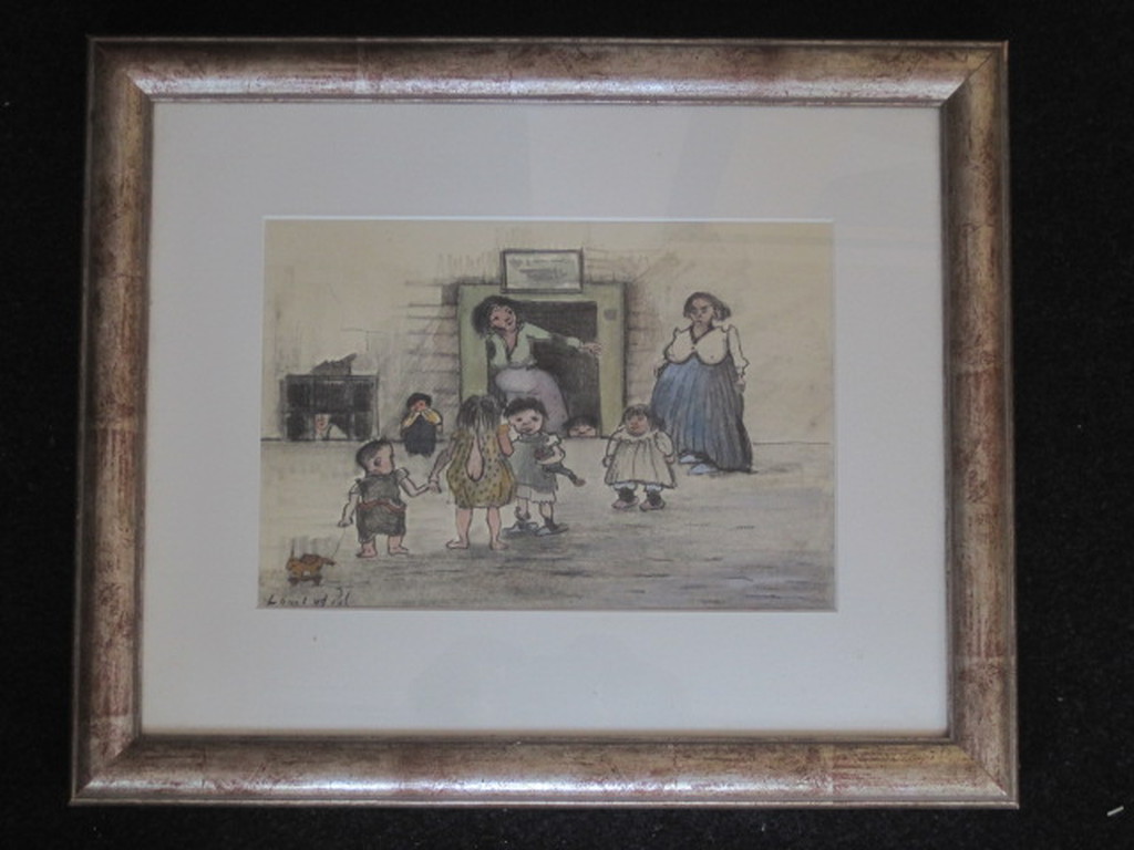 Louis van der Pol 1896-1982 aquarel "op het schoolplein" ca. 1930  kopen? Bied vanaf 1!