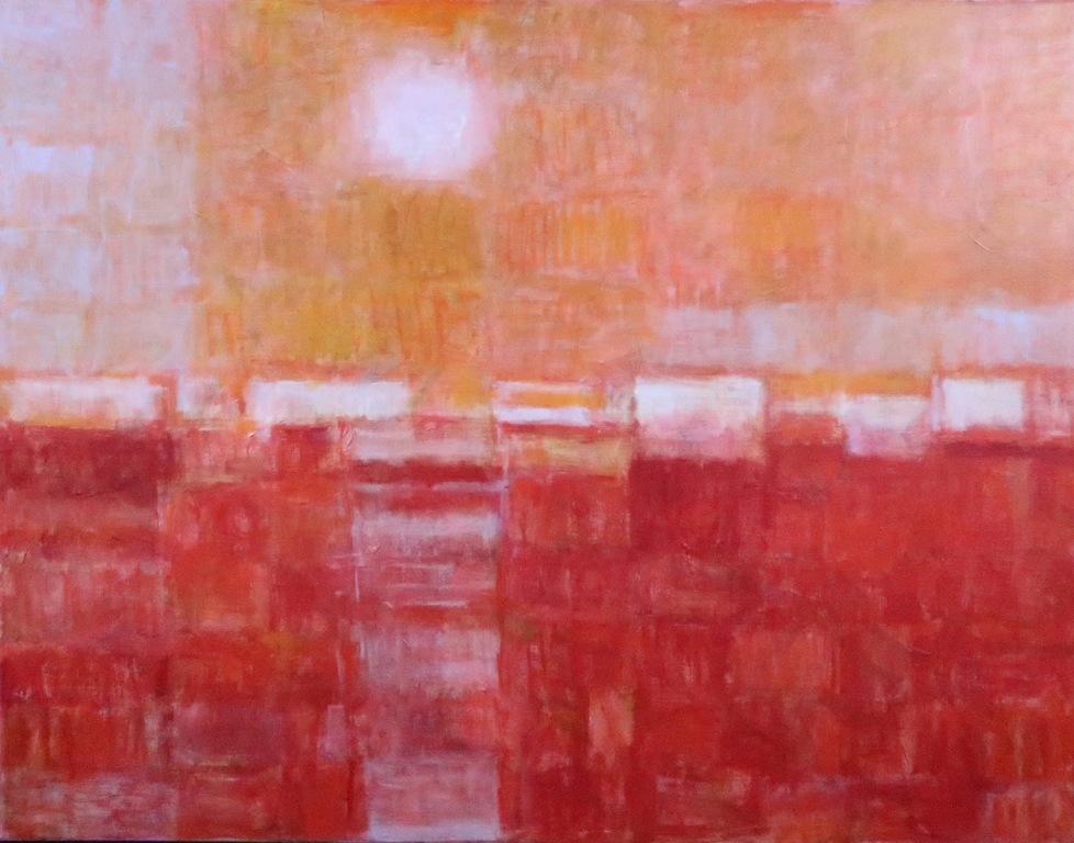 Joep de Bekker: Olieverf op doek, Z.T. Rood - Ingelijst  kopen? Bied vanaf 100!