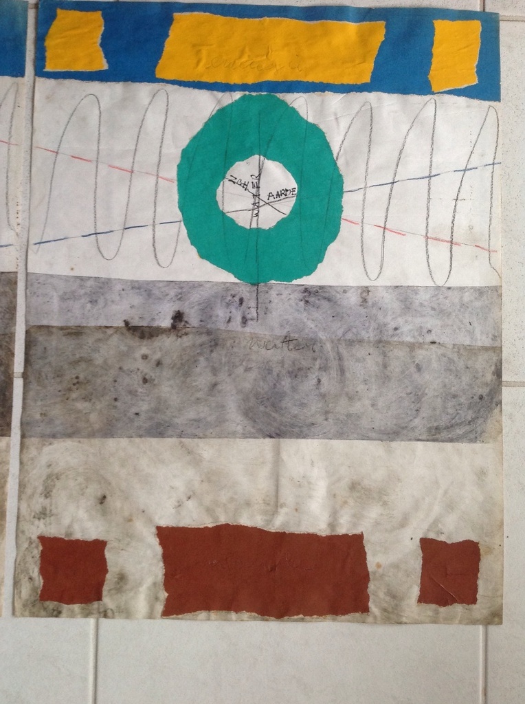 Hannes van Es, gemengde techniek / collage , Energie ,tweeluik  groot  kopen? Bied vanaf 1!