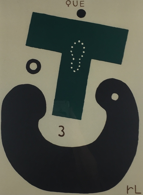 Reinier Lucassen, zeefdruk, 'Que O 3', 1989 (INGELIJST) verkocht voor € 179!