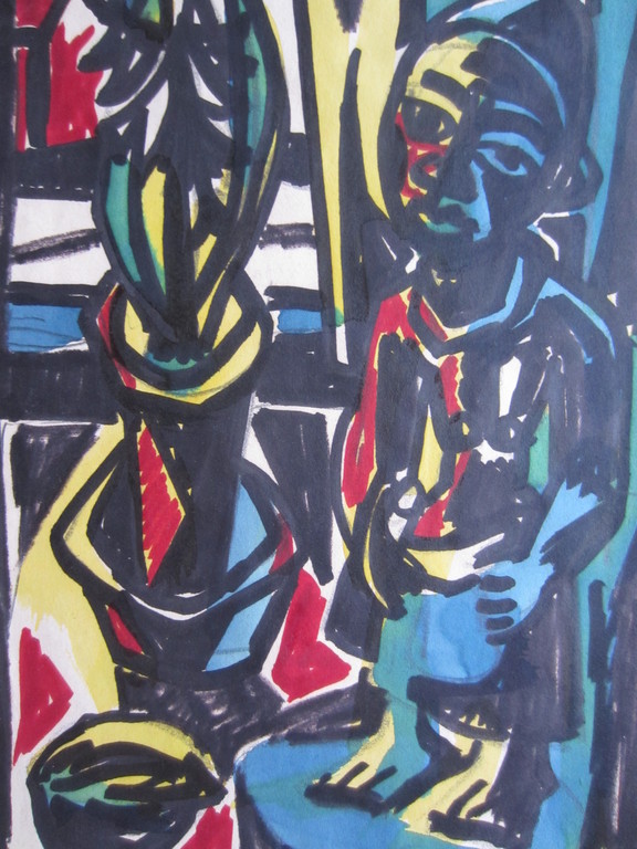 JAN PEETERS OLIE OP PAPIER EXPRESSIONISME  kopen? Bied vanaf 35!