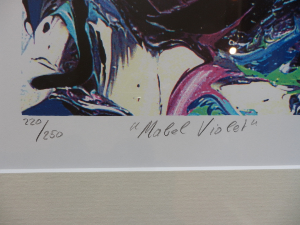 JAS  Kleurenzeefdruk MABLE VIOLET  Ingelijst uit 1999 kopen? Bied vanaf 65!