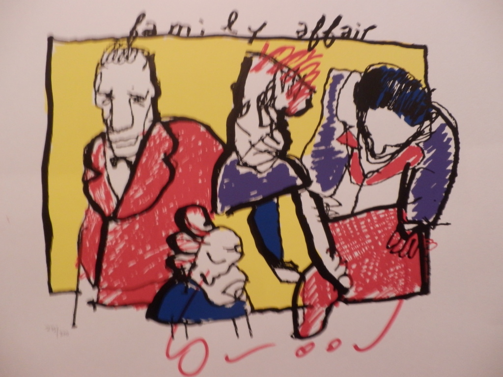 HERMAN BROOD  HANDGESIGNEERDE En Gelimiteerde ZEEFDRUK  FAMILY AFFAIR kopen? Bied vanaf 150!