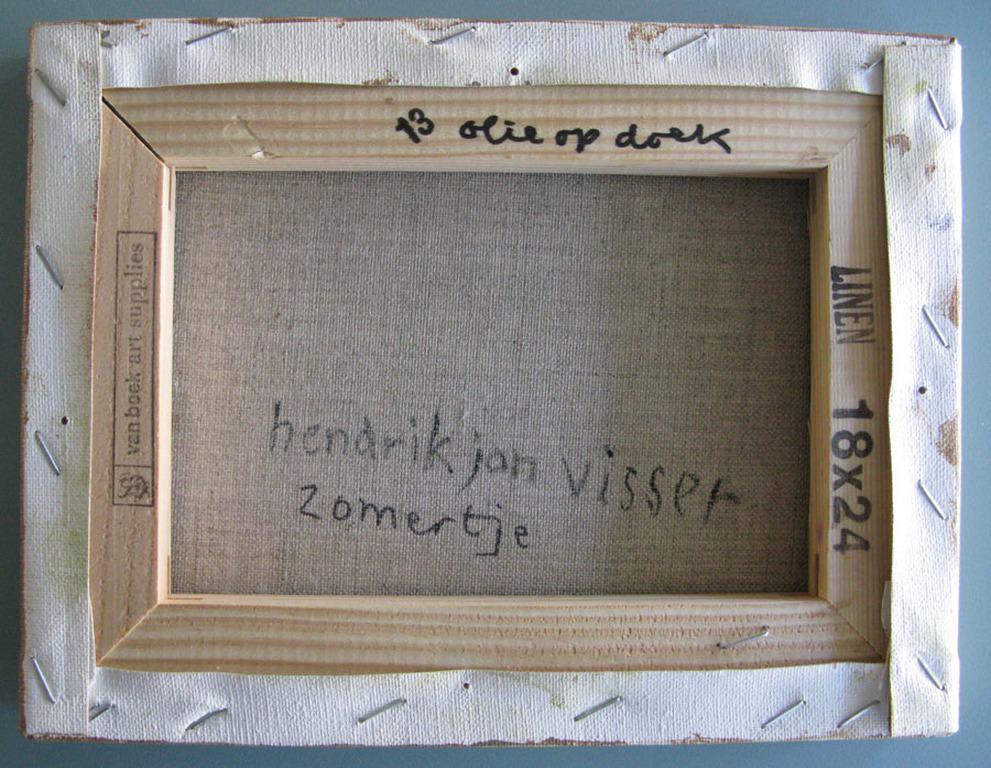 Hendrik Jan Visser - ZOMERTJE - olieverf op doek kopen? Bied vanaf 1!