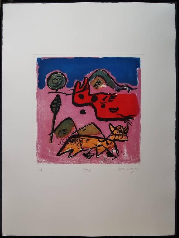 Corneille ets met aquatint 1948-1988. kopen? Bied vanaf 375!