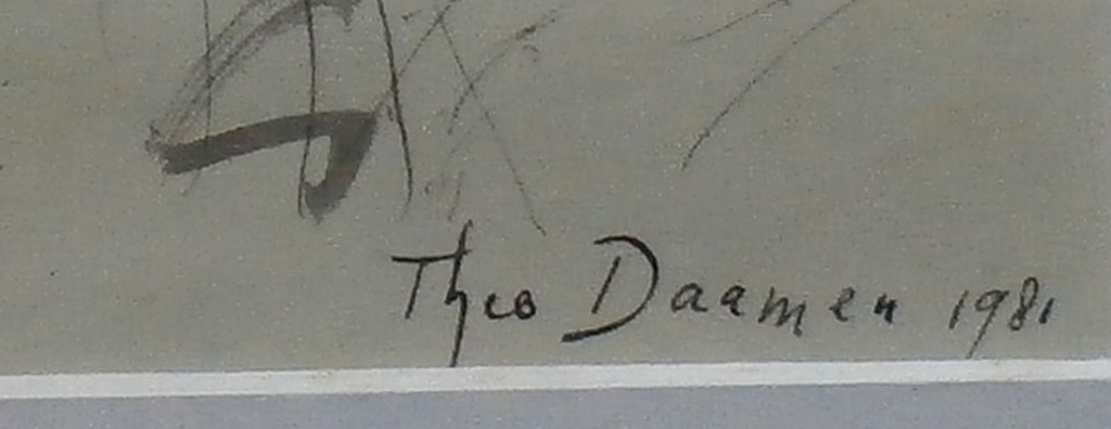 Theo Daamen - tekening - 1981 kopen? Bied vanaf 45!