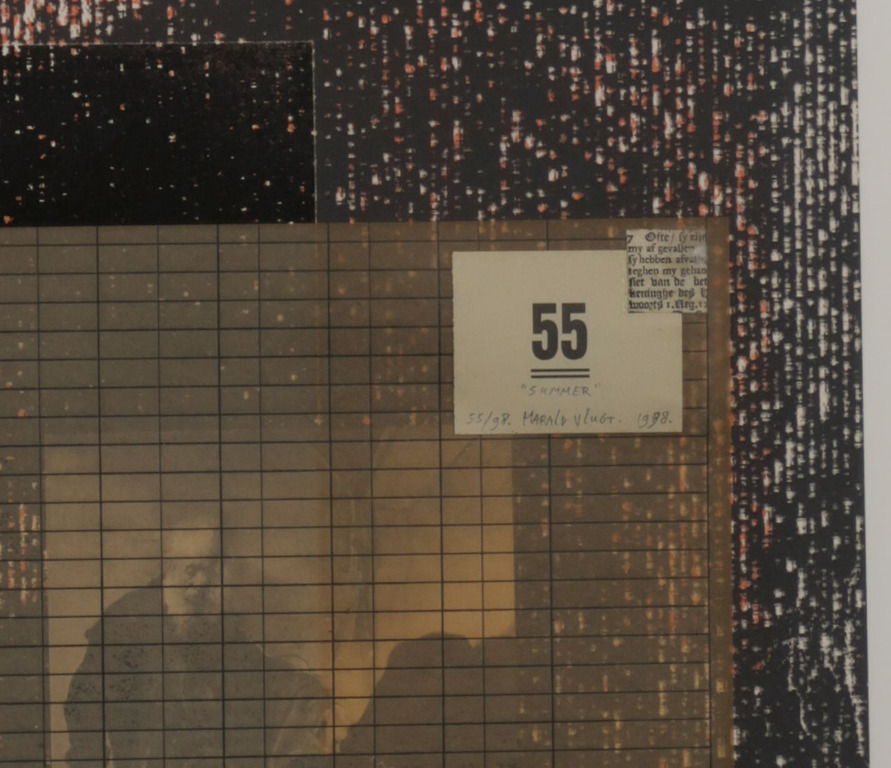 Harald Vlugt: Zeefdruk en Collage, Summer - Ingelijst kopen? Bied vanaf 40!