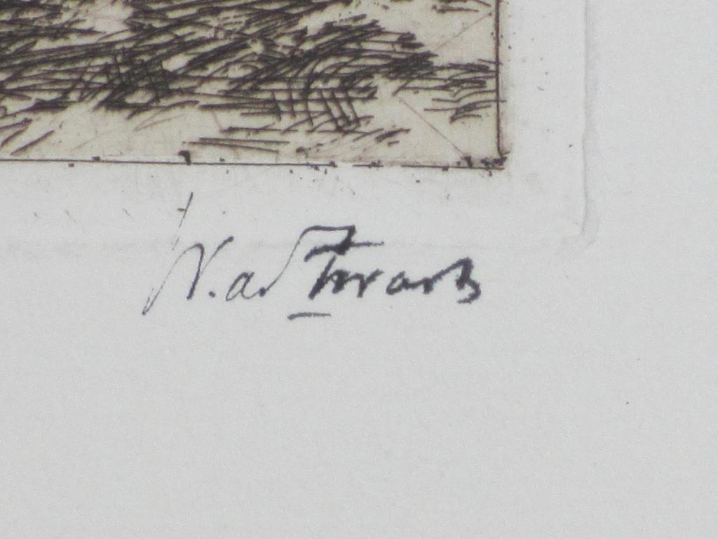 Willem de Zwart, Ruïne in het bos, Ets kopen? Bied vanaf 45!