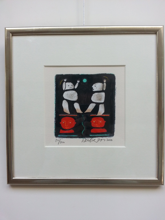 Wouter Stips, zeefdruk op papier in lijst kopen? Bied vanaf 50!