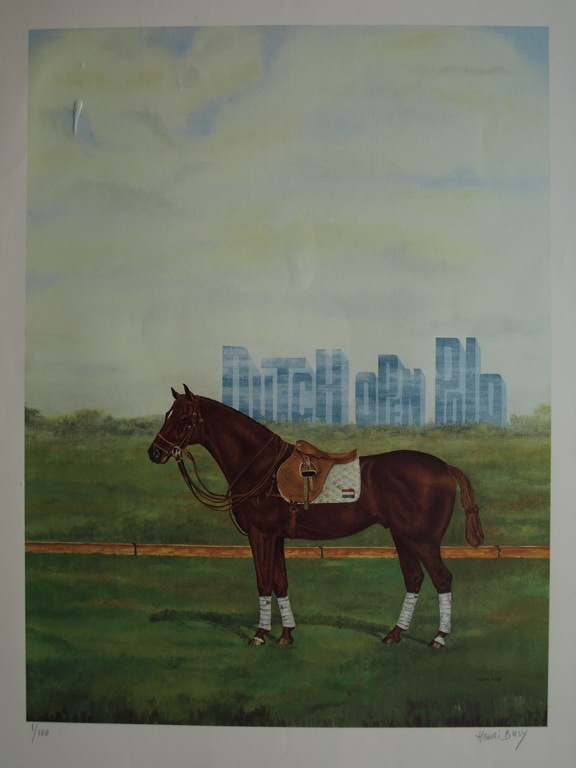 Henri Busy : Litho – Dutch Open Polo – gesigneerd – nr 1 van 100 ex. kopen? Bied vanaf 1!