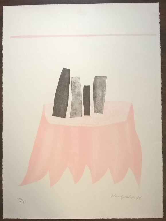 Klaas Gubbels - gesigneerde kleuren litho  kopen? Bied vanaf 195!