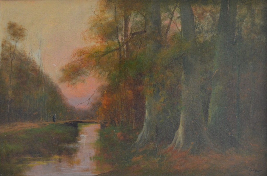 J.H. Doeleman (1848-1913): Boslandschap - olieverf op linnen - gesigneerd kopen? Bied vanaf 89!