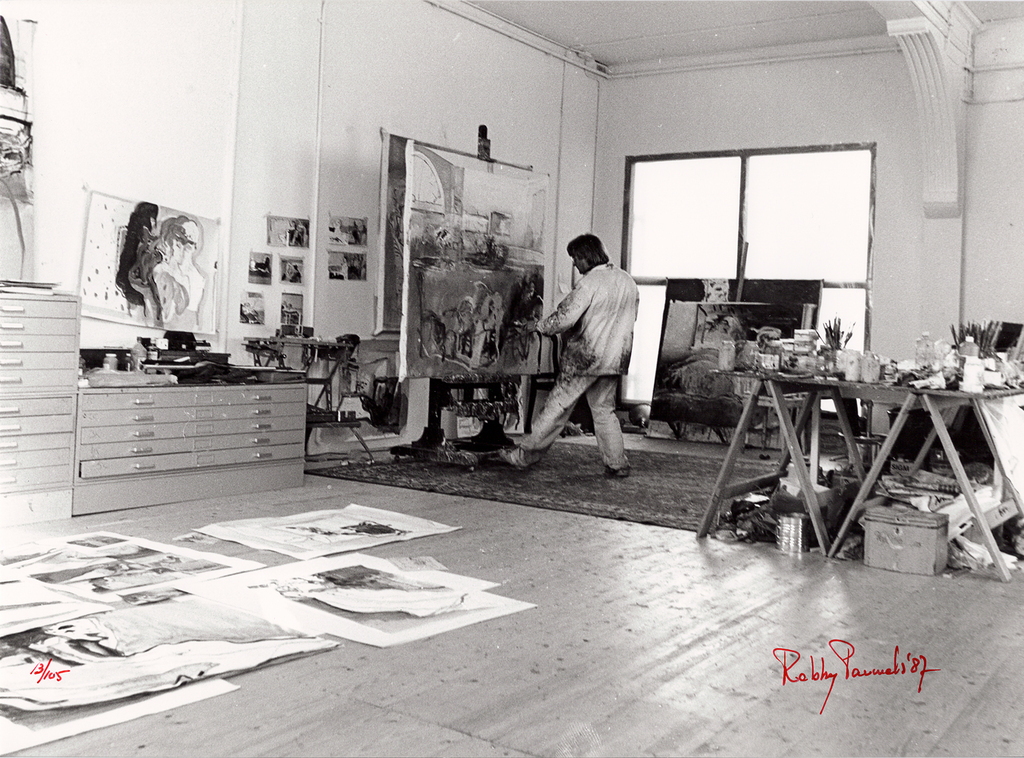 Robby Pauwels: Atelier Kees van Bohemen 3 - zwart/wit foto - 1987 kopen? Bied vanaf 25!