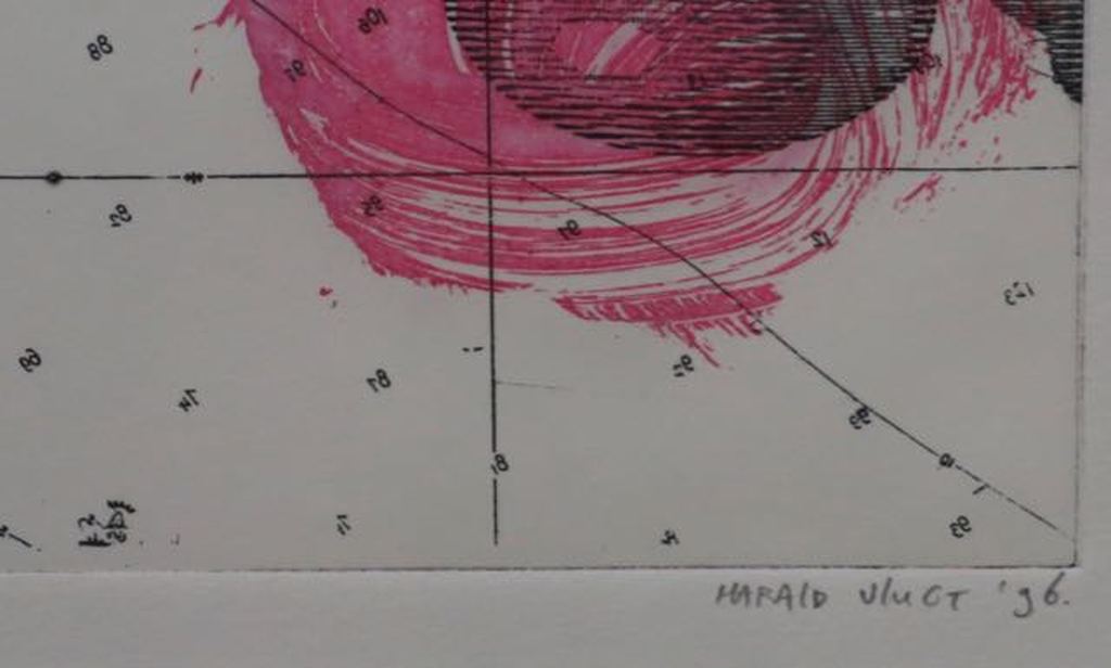Harald Vlugt: Ets, Pick up his pieces -Ingelijst kopen? Bied vanaf 35!